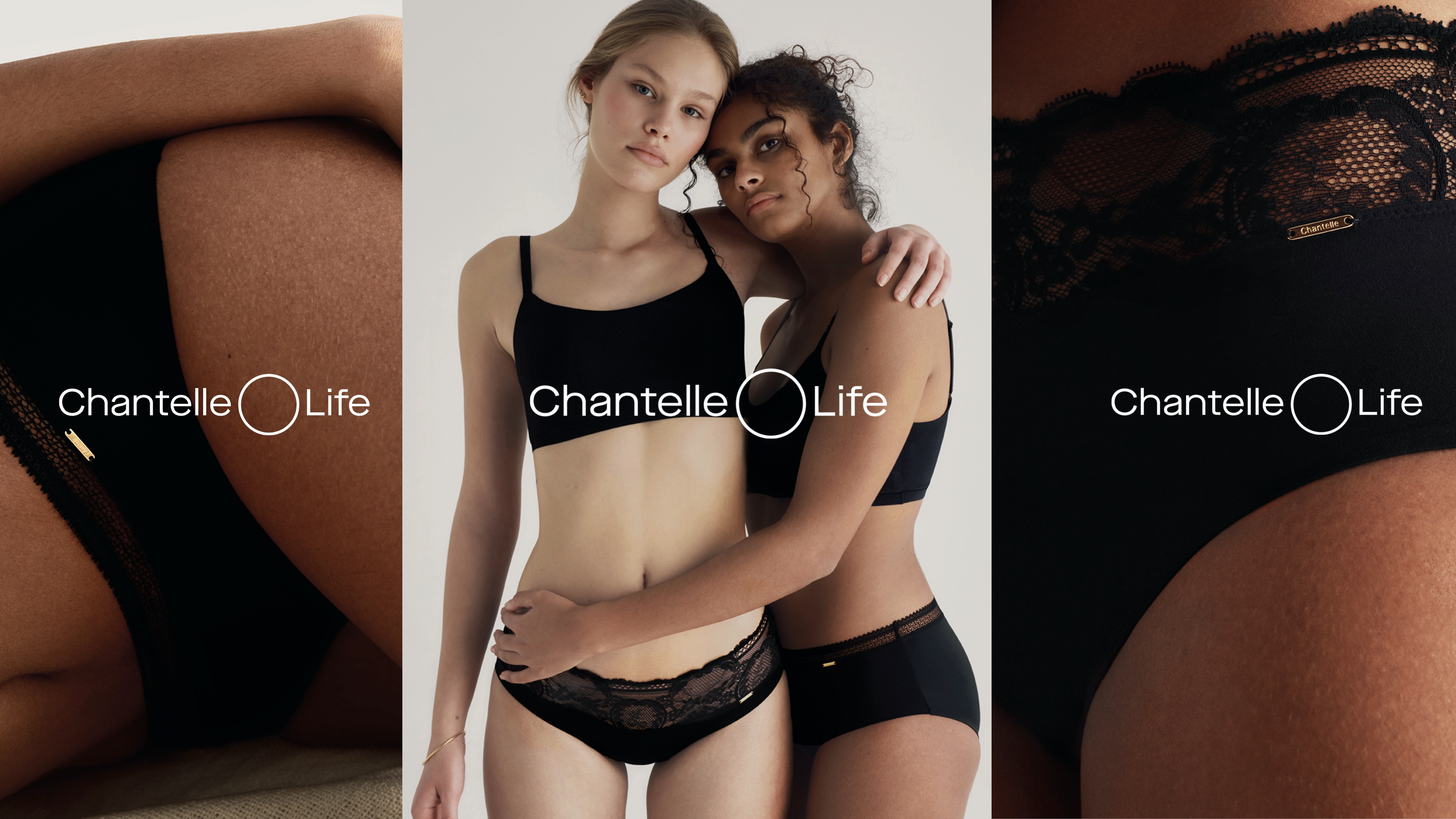 Chantelle Life culotte menstruelle in black panty for menstruation, period